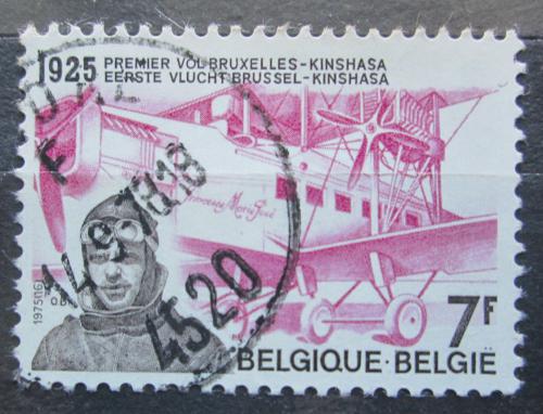 Potovn znmka Belgie 1975 Edmond Thieffry, letec Mi# 1834