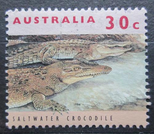 Poštovní známka Austrálie 1994 Krokodýl moøský Mi# 1394
