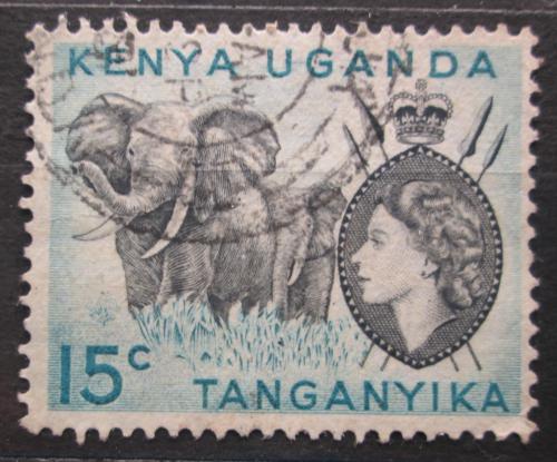 Poštovní známka K-U-T 1954 Slon africký Mi# 94