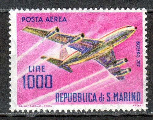 Poštovní známka San Marino 1964 Boeing 707 Mi# 801