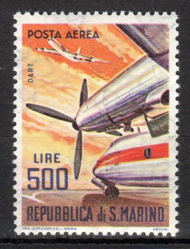Poštovní známka San Marino 1965 Turbína Rolls-Royce Mi# 829 Kat 5€