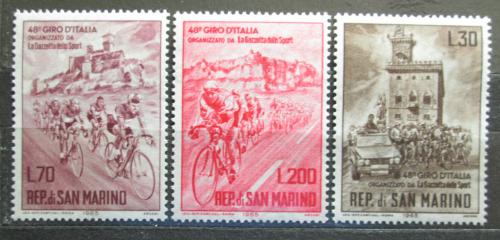 Poštovní známky San Marino 1965 Giro d’Italia Mi# 830-32