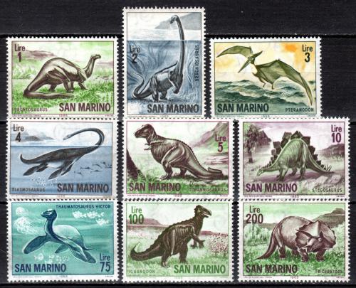 Poštovní známky San Marino 1965 Dinosauøi Mi# 833-41