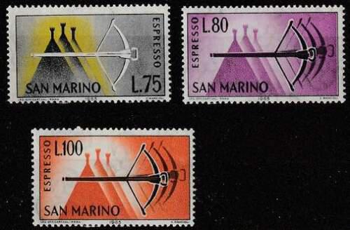 Poštovní známky San Marino 1966 Spìšné Mi# 862-64