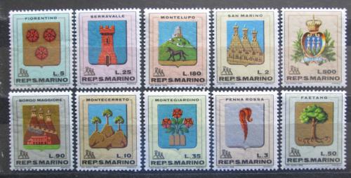 Poštovní známky San Marino 1968 Znaky Mi# 903-12