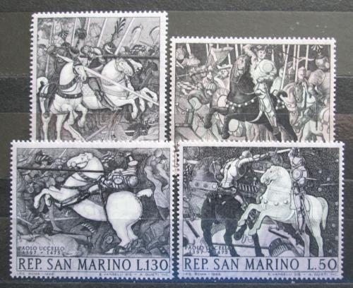 Poštovní známky San Marino 1968 Umìní, Paolo Uccello Mi# 914-17