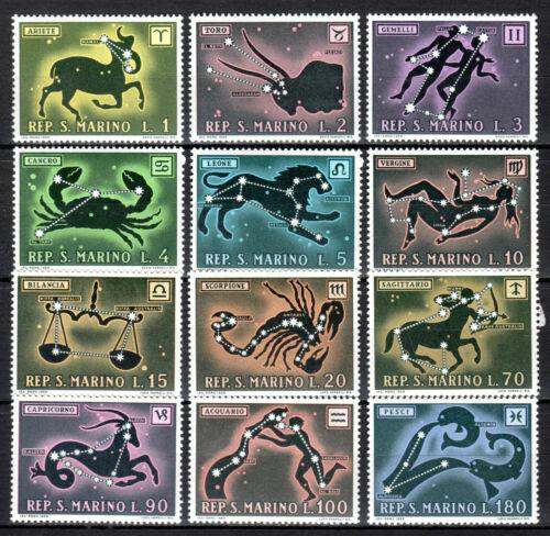 Poštovní známky San Marino 1970 Znamení zvìrokruhu Mi# 942-53