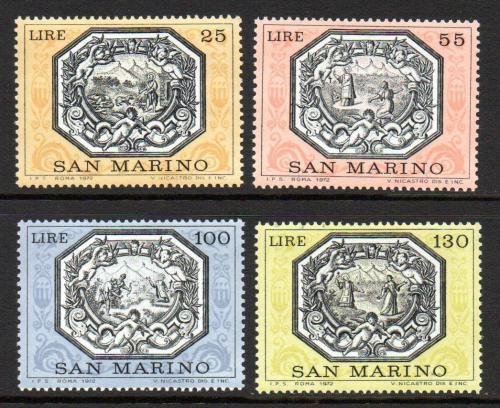 Poštovní známky San Marino 1972 Legendy svatého Marinuse Mi# 999-1002