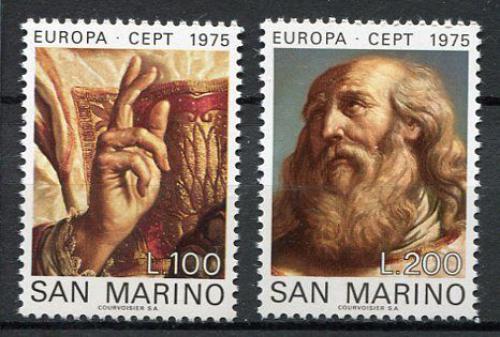 Poštovní známky San Marino 1975 Evropa CEPT, umìní, Guercino Mi# 1088-89