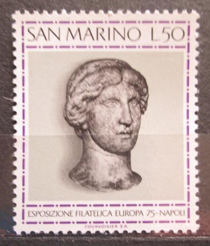 Poštovní známka San Marino 1975 Mramorová hlava Afrodité Mi# 1096