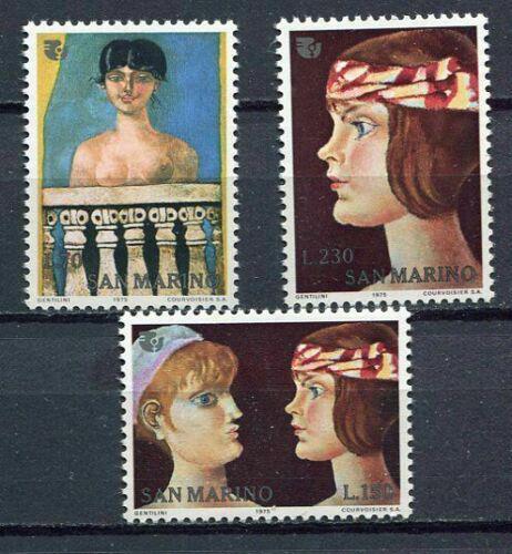 Poštovní známky San Marino 1975 Umìní, Franco Gentilini Mi# 1099-1101