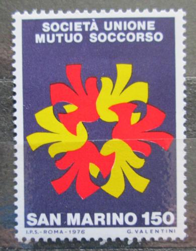 Poštovní známka San Marino 1976 Società Unione di Mutuo Soccorso Mi# 1121