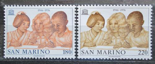 Poštovní známky San Marino 1976 UNESCO, 30. výroèí Mi# 1123-24