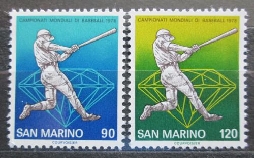 Poštovní známky San Marino 1978 MS v baseballu Mi# 1154-55