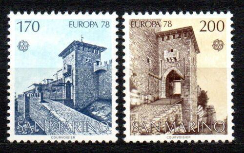 Poštovní známky San Marino 1978 Evropa CEPT, architektura Mi# 1156-57