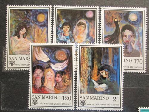 Poštovní známky San Marino 1979 Umìní, Marina Busignani Reffi Mi# 1182-86