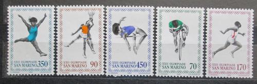 Poštovní známky San Marino 1980 LOH Moskva Mi# 1214-18