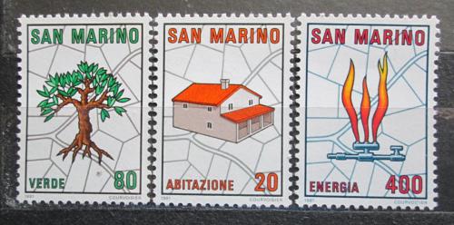 Poštovní známky San Marino 1981 Plánování mìst Mi# 1237-39