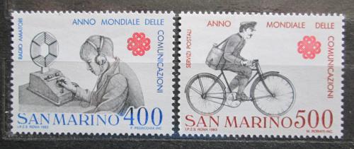 Poštovní známky San Marino 1983 Svìtový rok komunikace Mi# 1280-81