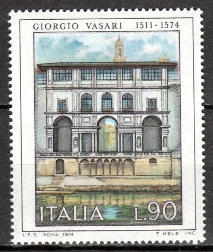 Poštovní známka Itálie 1974 Architektura, Giorgio Vasari Mi# 1476
