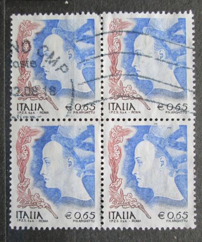 Poštovní známky Itálie 2004 Hlava ženy, Antonio Pisano 4blok Mi# 2958 Kat 5.20€
