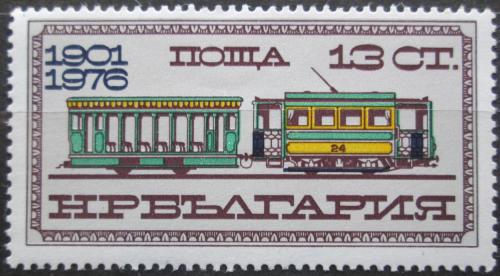 Poštovní známka Bulharsko 1976 Historická tramvaj Mi# 2462