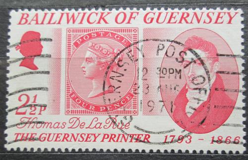 Potovn znmka Guernsey 1971 Star anglick znmka Mi# 55