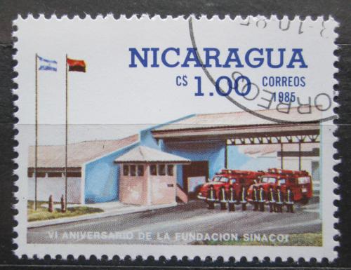 Poštovní známka Nikaragua 1985 Hasièská auta Mi# 2614 
