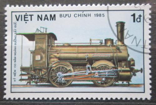 Potovn znmka Vietnam 1985 Parn lokomotiva Mi# 1609 - zvtit obrzek