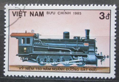 Potovn znmka Vietnam 1985 Parn lokomotiva Mi# 1612 - zvtit obrzek