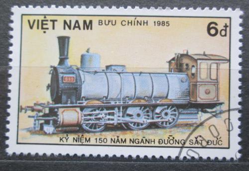 Potovn znmka Vietnam 1985 Parn lokomotiva Mi# 1614 - zvtit obrzek