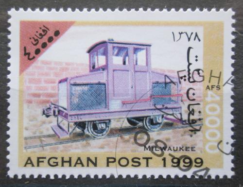 Potovn znmka Afghanistn 1999 Dieselov lokomotiva Mi# 1852 - zvtit obrzek