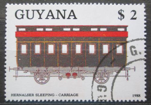 Poštovní známka Guyana 1989 Spací vùz Mi# 2478 Kat 4.50€