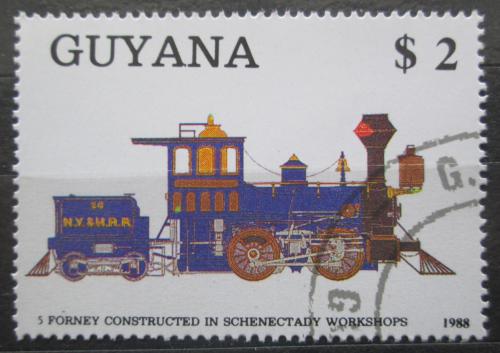 Poštovní známka Guyana 1989 Parní lokomotiva Mi# 2476 Kat 4.50€