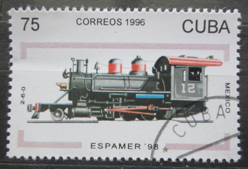 Poštovní známka Kuba 1996 Parní lokomotiva Mi# 3983