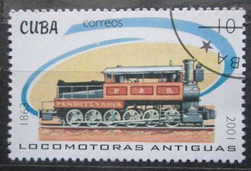 Poštovní známka Kuba 2001 Parní lokomotiva Mi# 4338