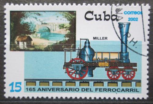 Poštovní známka Kuba 2002 Parní lokomotiva Mi# 4474