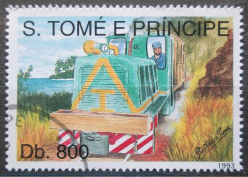 Poštovní známka Svatý Tomáš 1993 Lokomotiva Mi# 1412 Kat 6€