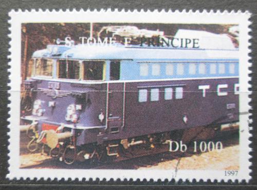 Poštovní známka Svatý Tomáš 1997 Švýcarská lokomotiva Mi# 1734 Kat 3.30€