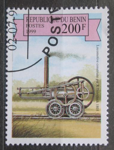 Poštovní známka Benin 1999 Stará parní lokomotiva Mi# 1172