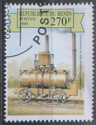Poštovní známka Benin 1999 Stará parní lokomotiva Mi# 1173