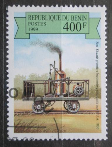 Poštovní známka Benin 1999 Stará parní lokomotiva Mi# 1175