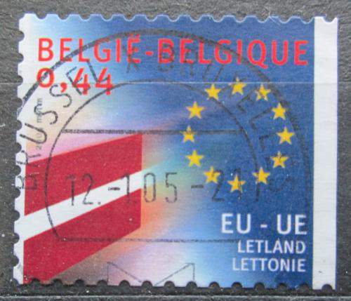Potovn znmka Belgie 2004 Vlajka Lotyska Mi# 3345