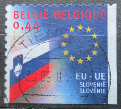 Potovn znmka Belgie 2004 Vlajka Slovinska Mi# 3351