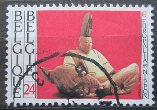 Poštovní známka Belgie 1989 Døevìná postava Mi# 2388