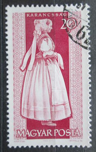 Poštovní známka Maïarsko 1963 Lidový kroj Karancsság Mi# 1954