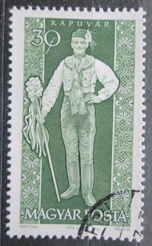 Poštovní známka Maïarsko 1963 Lidový kroj Kapuvár Mi# 1955