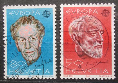 Poštovní známky Švýcarsko 1985 Evropa CEPT, osobnosti Mi# 1294-95