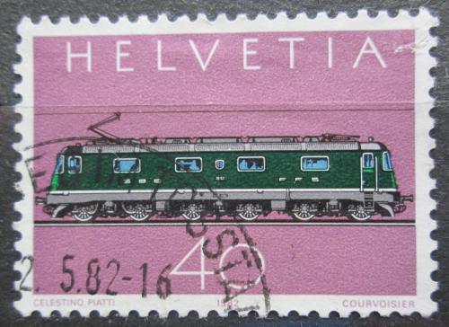 Potovn znmka vcarsko 1982 Elektrick lokomotiva Mi# 1215