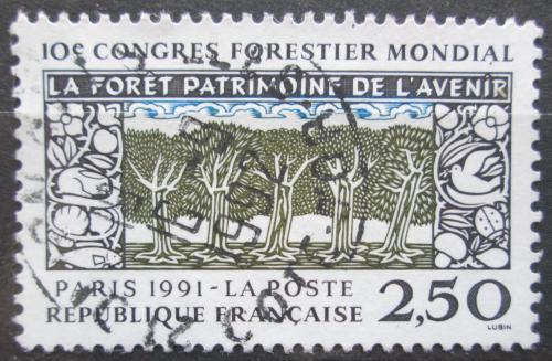 Potovn znmka Francie 1991 Kongres lesnho hospodstv Mi# 2857